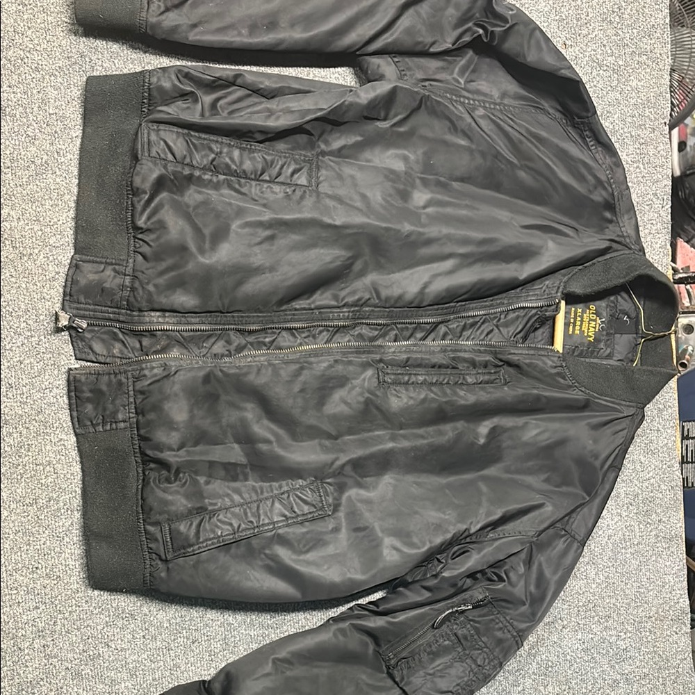 Old Navy Black Bomber Jacket